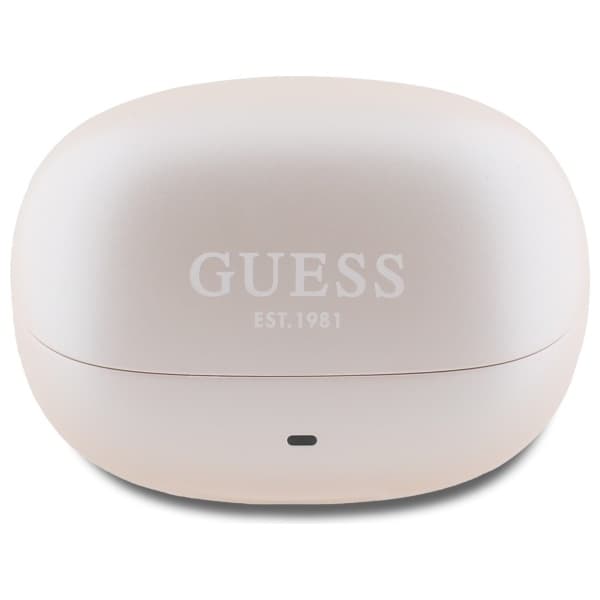 Guess TWS In-Ear øretelefon Bluetooth Kapsel Trykt Logo - Lyserød Rosa