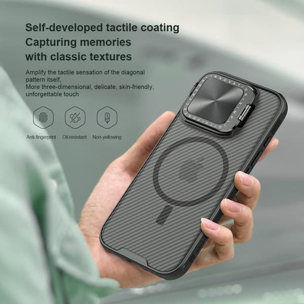 NILLKIN Camshield Prop Magnetic Mobilskal för iPhone 16 Pro Transparent
