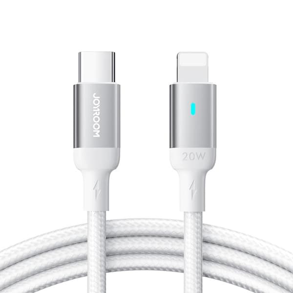 Joyroom A10 USB-C - Lightning-kaapeli 20W 1,2 m - Valkoinen Vit