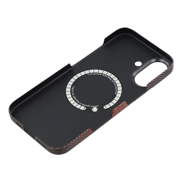 Mobilskal till iPhone 17 MagSafe Aramid Fiber Gradient - Gul Gul