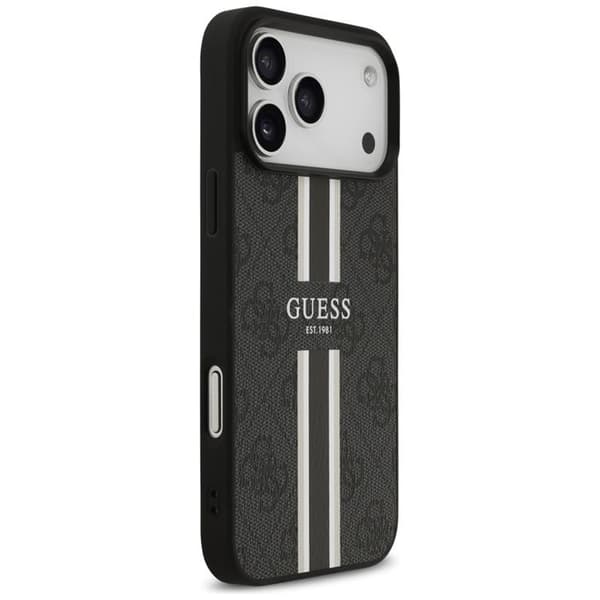 Guess Mobilskal till iPhone 17 Pro Max MagSafe 4G Printed Stripes - Svart Svart