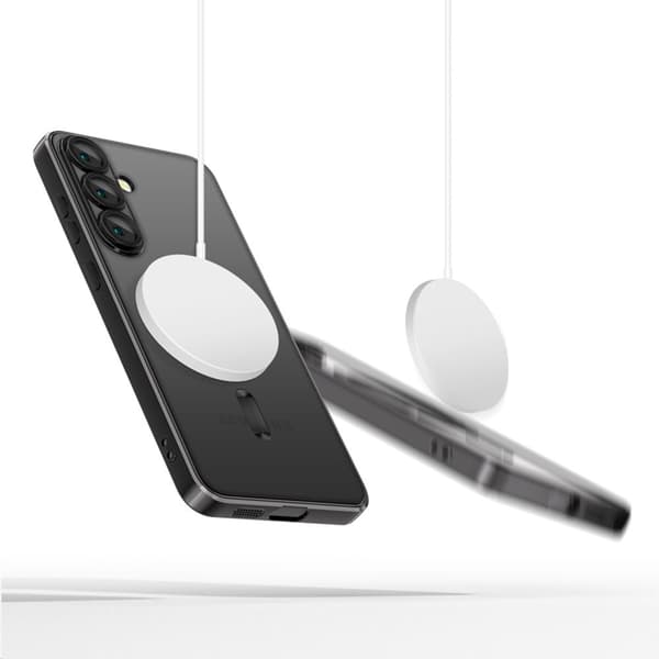 Tech-Protect Mobilskal till Galaxy S25 Magsafe Magflex - Shiny Svart Svart