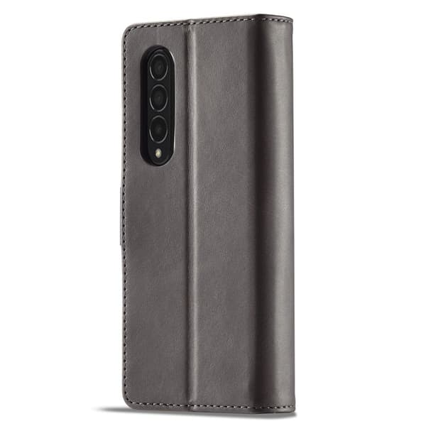 LC.IMEEKE Plånboksfodral för Samsung Galaxy Z Fold3 5G - Konstläder - Grå