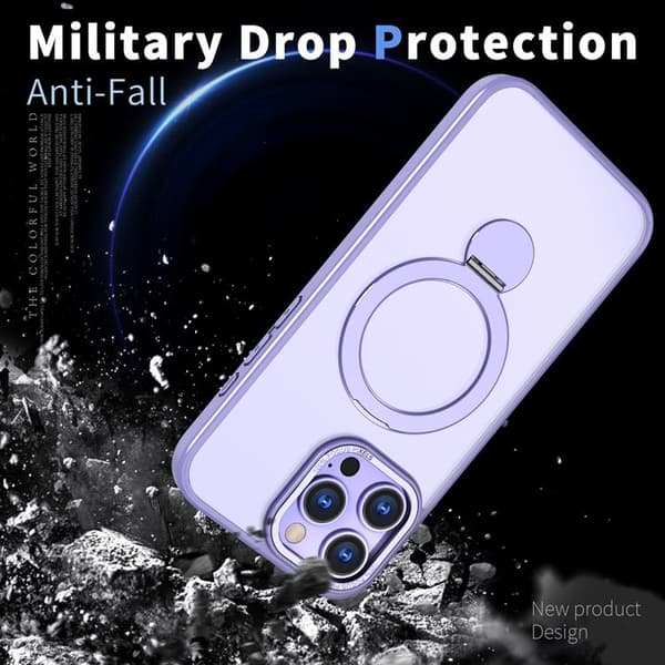 Mobilskal till iPhone 16 Pro MagSafe Rotating Kickstand Lila
