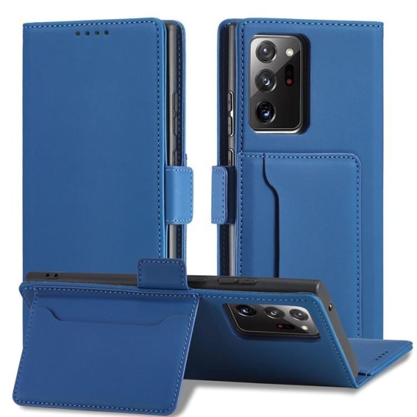 Galaxy S22 Ultra Wallet Case Magnetstativ - Blå