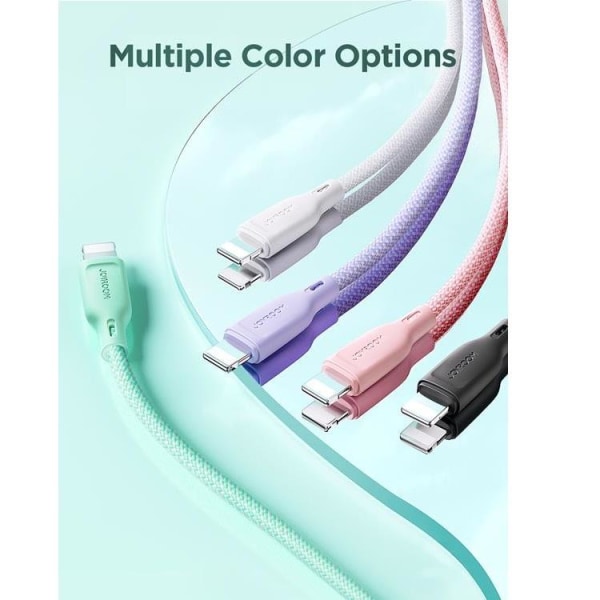 Joyroom USB-A-Lightning-kaapeli 2m 3A - vaaleanpunainen