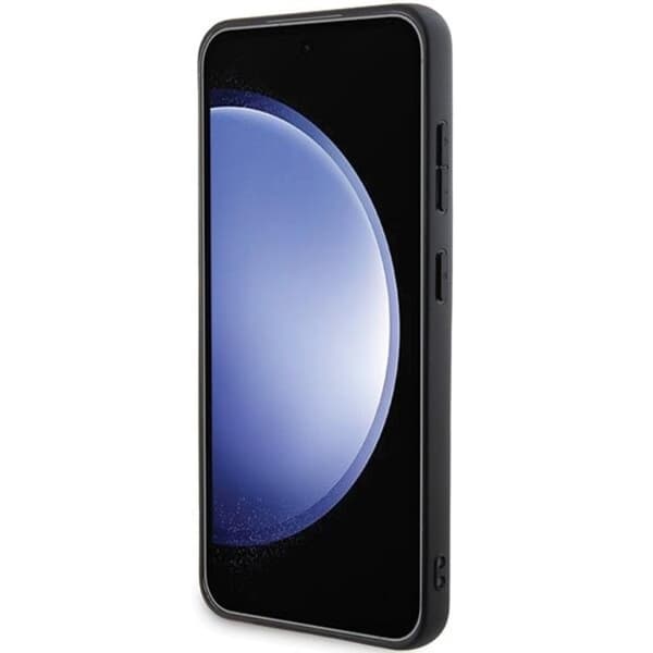 BMW Galaxy S24 Mobilskal Læder Carbon - Sort Black