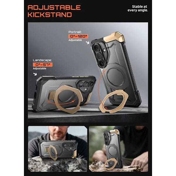 SupCase Mobilskal Til Galaxy S26 Magsafe UB Grip Svart