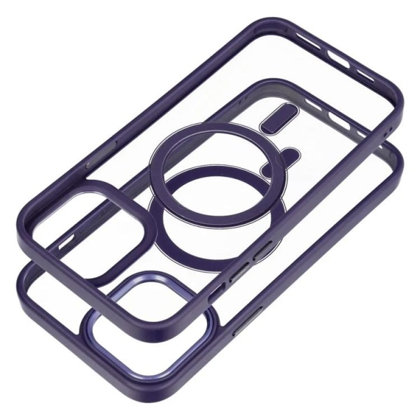 iPhone 13 Pro Max Mobile Cover Magsafe Color Edge - syvä violetti
