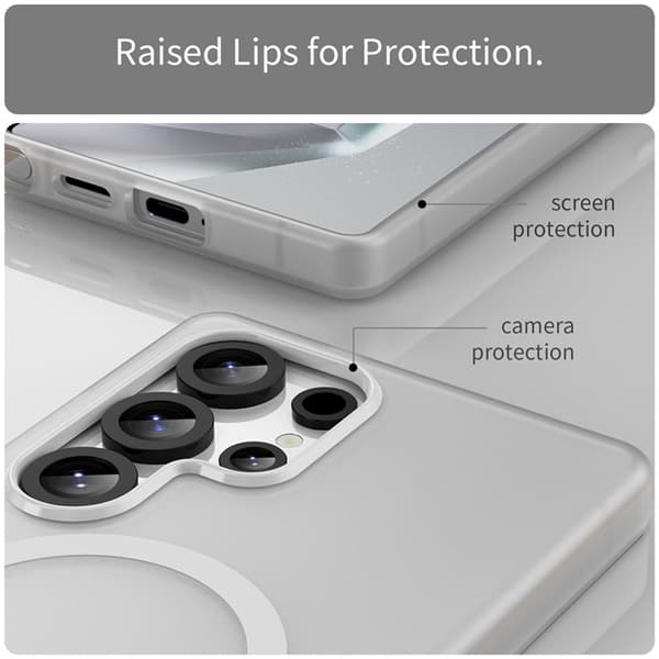 Mobilskal till Galaxy S25 Ultra MagSafe Slim Matte - Vit Vit