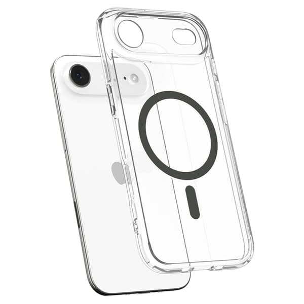 Spigen Mobilskal för Apple iPhone Air MagSafe Ultra Hybrid - Clear Graphite Vit