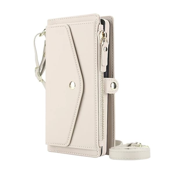 Galaxy S25 Ultra Konstläder Plånboksfodral MagSafe Detachable - Vit Vit