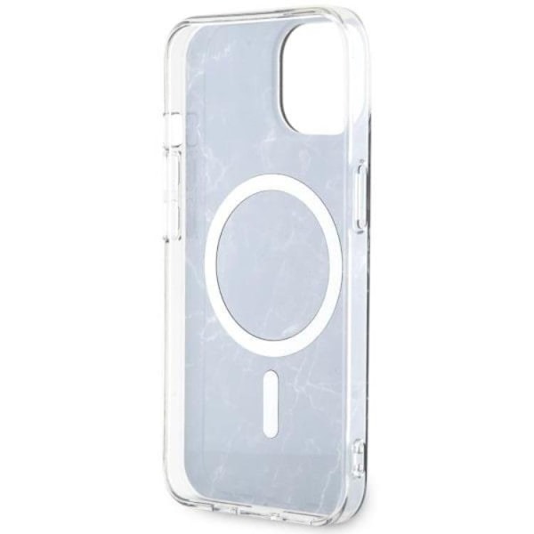 Guess iPhone 14 Plus Mobilskal MagSafe Marble - Svart Svart