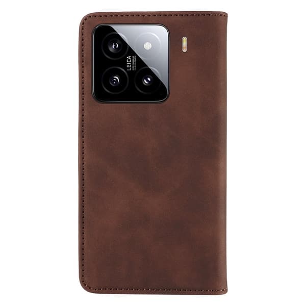 BETOPNICE 003 för Xiaomi 15 Plånboksfodral Konstläder - Brun