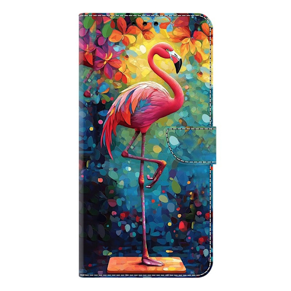 Samsung Galaxy S26 Plånboksfodral Vikbart Ställmönster Konstläder - Bird