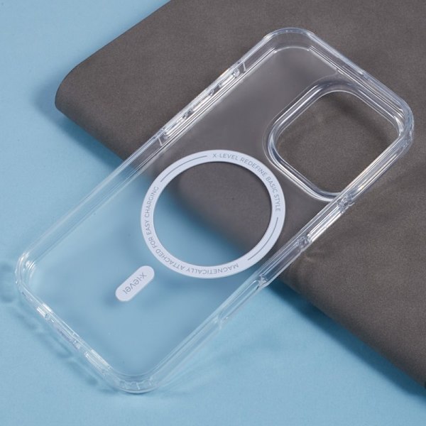 X-LEVEL Mobilskal till iPhone 16 Pro MagSafe PC+TPU Transparent