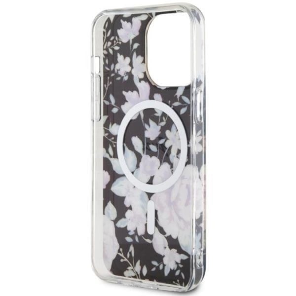Guess iPhone 14 Pro Mobilskal MagSafe Flower - Svart Svart