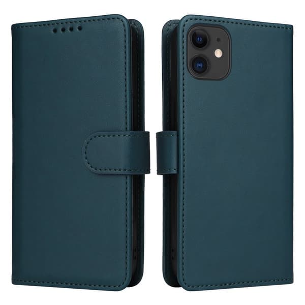 BETOPNICE iPhone 11 Plånboksfodral Magnetiskt Detachable Konstläder - Blå