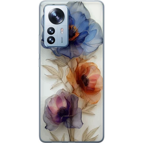 Mobilskal till Xiaomi 12 Pro med Silkesblommor