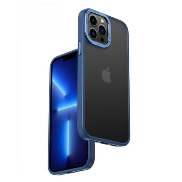 iPhone 14 Pro Max -kuori kamerakehyksellä alumiiniseoksesta - tummansininen