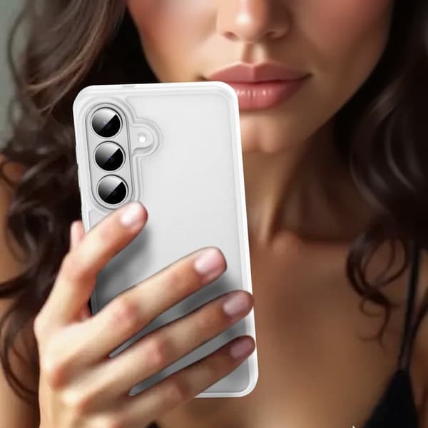 Samsung Galaxy S26 Skal Touch Matte Anti Drop TPU - Matt Vit