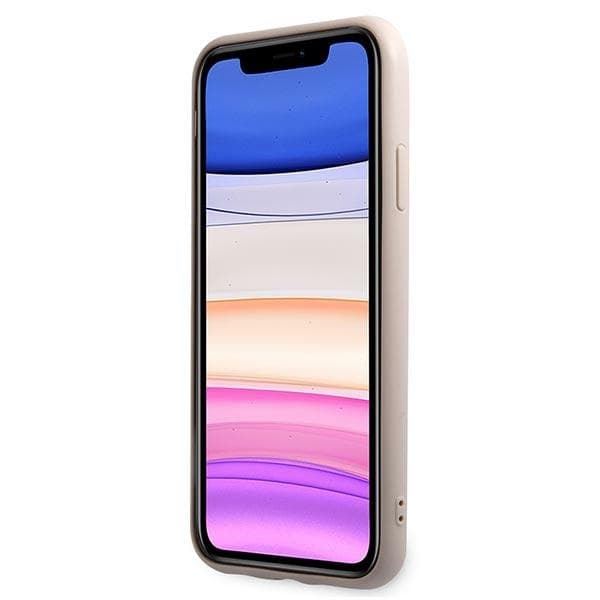 Guess Telefontaske til iPhone 11/Xr MagSafe 4G Stripe Collection - Lyserød