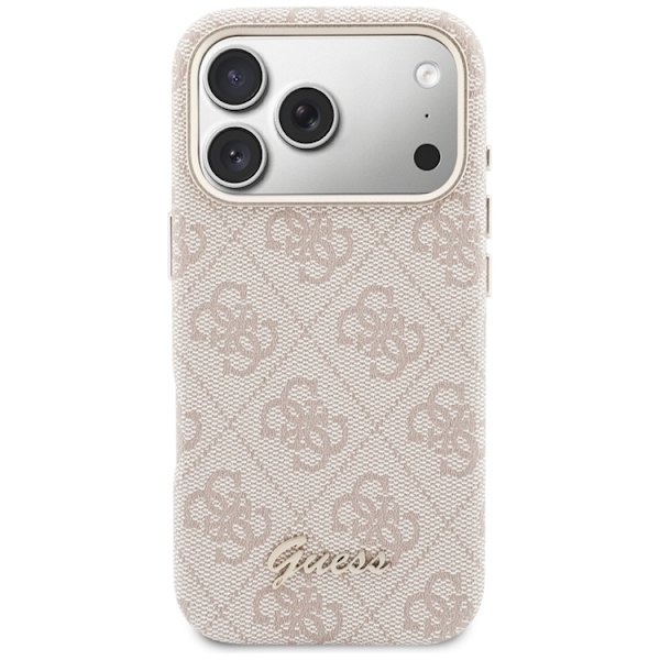 Guess telefontaske til iPhone 17 Pro Max MagSafe 4G Script - Lyserød Rosa