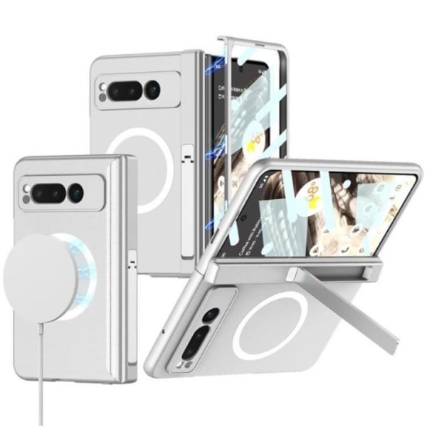 GKK Google Pixel Fold Mobilskal Magsafe Kickstand - Silver
