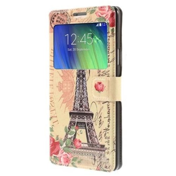 Mobiltaske med vindue til Samsung Galaxy A7 - Eiffeltårnet