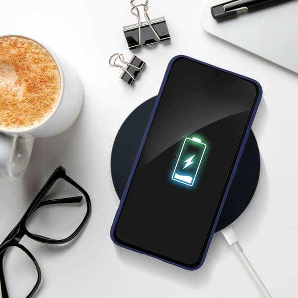 BLØDT etui til Samsung Galaxy A34 5G mørkeblå Blå