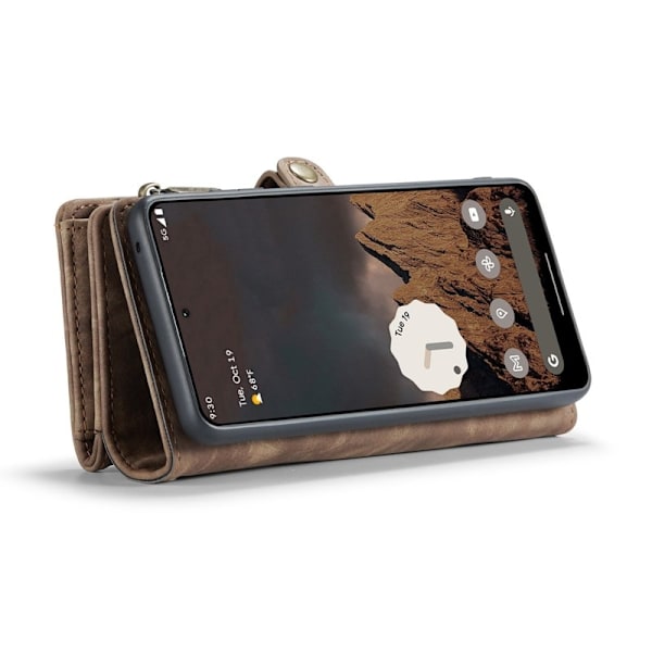 CASEME Plånboksfodral Konstläder till Google Pixel 9 Pro XL - Brun