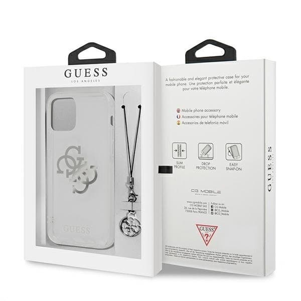 Guess iPhone 12 Pro Max Skal 4G Silver Charms Collection - Läpinäkyvä Silver