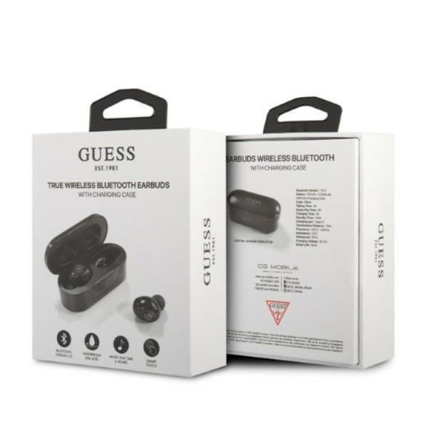 Guess TWS Bluetooth Trådlösa Hörlurar - Svart