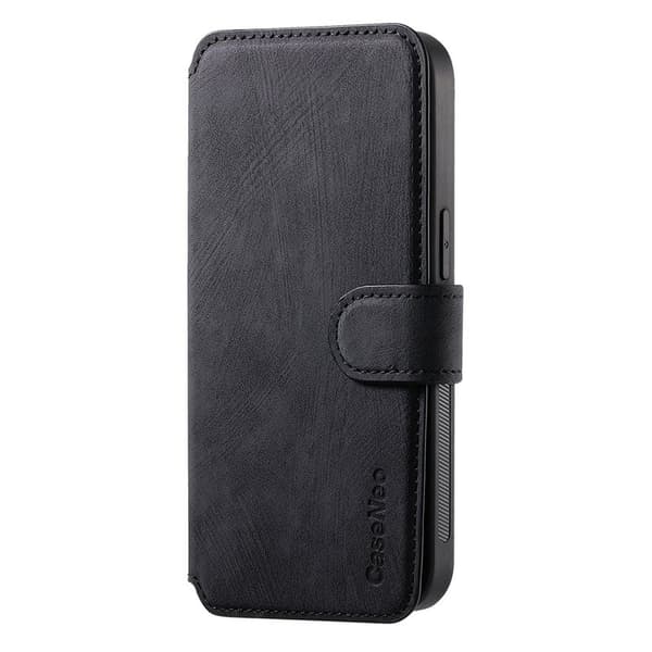 CASENEO iPhone 14 Plus Plånboksfodral Konstläder - Svart