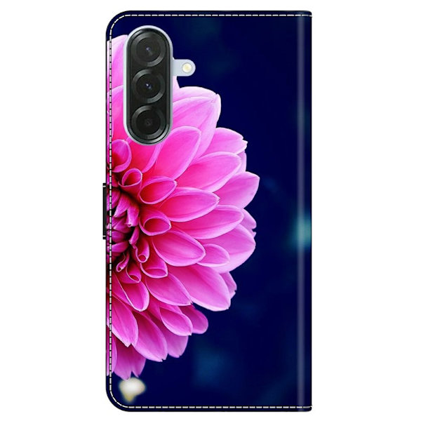 Samsung Galaxy A57 Plånboksfodral Konstläder - Rosa Blommor