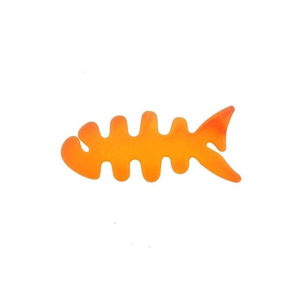 Kabelhållare för Hörlurar Fish-shaped - Orange Svart