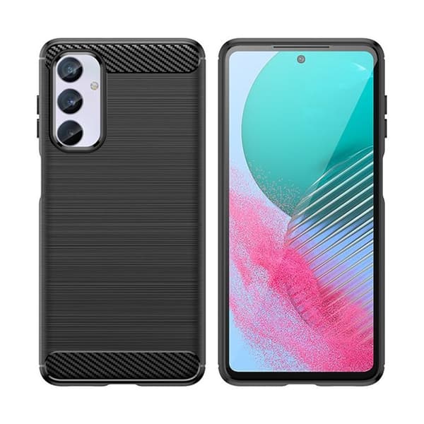 Telefontaske til Galaxy M54 Carbon Flexible - Sort Black