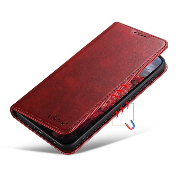 SUTENI Galaxy S23 Plus Plånboksfodral Kickstand Flip - Röd