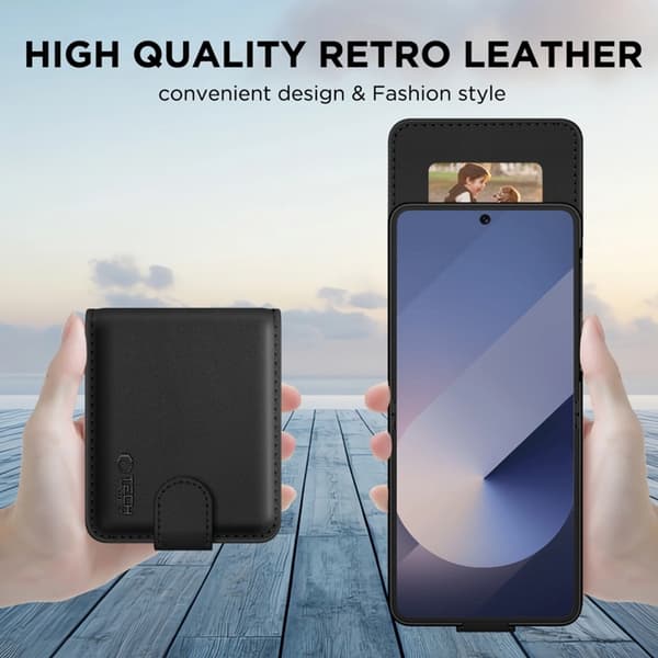 Tech-Protect Galaxy Z Flip 7 Plånboksfodral - Svart Svart