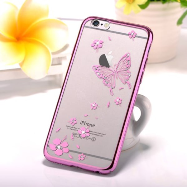Vouni Kristall Skal till iPhone 6   /   6S - Magenta