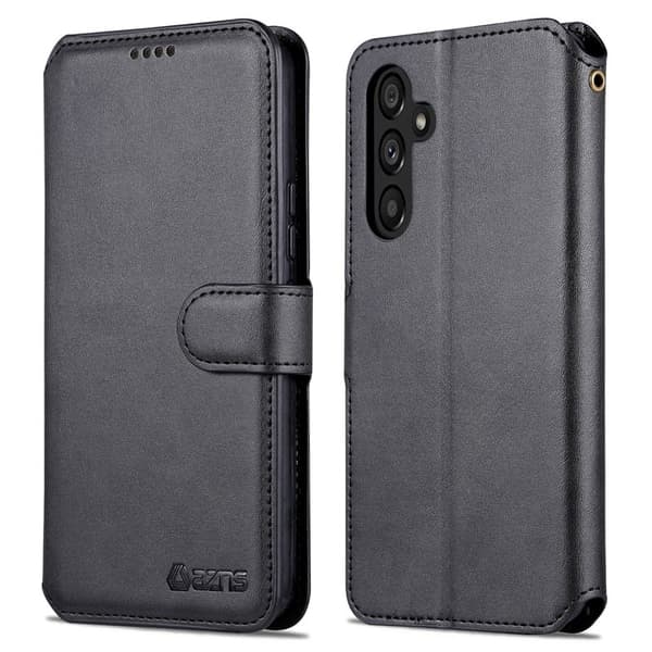 AZNS Samsung Galaxy A54 5G Plånboksfodral Konstläder - Svart