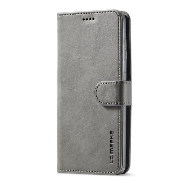 LC.IMEEKE Samsung Galaxy S21 Plånboksfodral i Konstläder - Grå