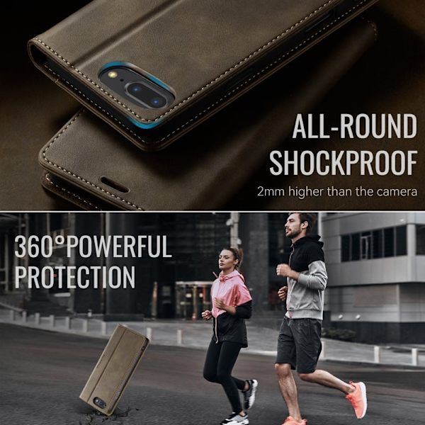 CASEME 033 Mobilskal för iPhone 7 Plus/8 Plus/6 Plus - Kaffe
