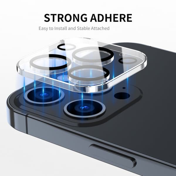 [2-PACK] iPhone 14 Pro Max Kameran linssuojat karkaistusta lasista / iPhon Transparent