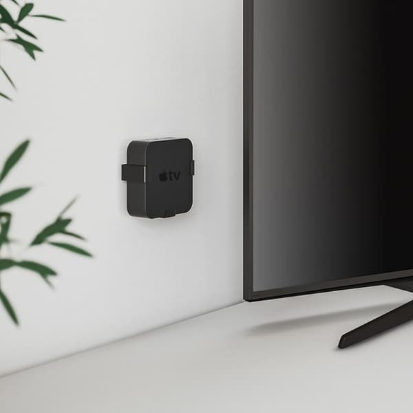 HAMA Hållare Apple TV HD 4K 1:a/2:a/3:e/4:e Gen. Svart