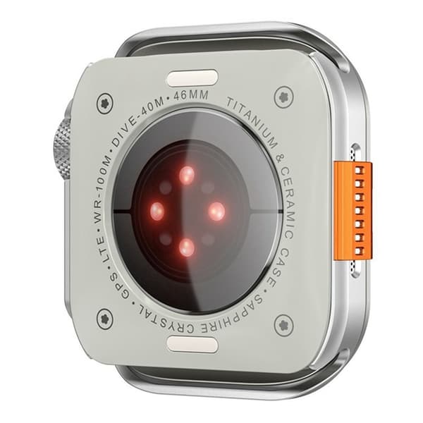 Apple Watch 7/8/9 (45mm) Skal Metal - Silver Silver