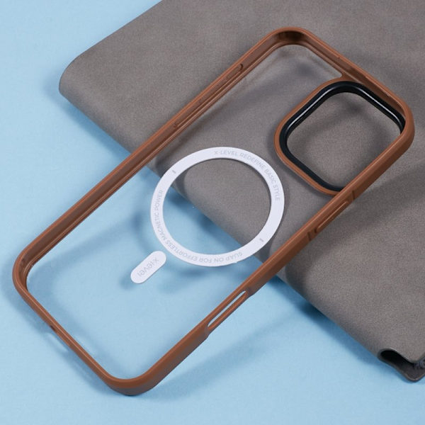 X-LEVEL Crystal Clear Mobilskal till iPhone 16 Pro Max Guld