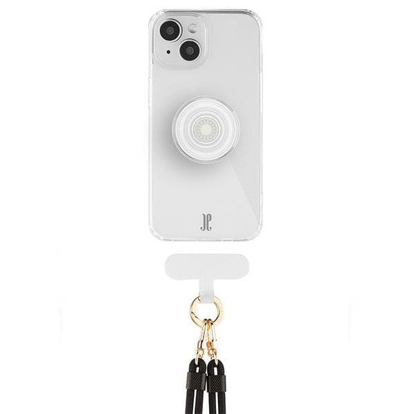 Just Elegance Telefontaske til iPhone 15 3in1 PopGrip - Gennemsigtig