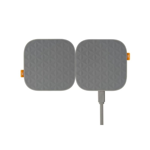 Xtorm Trådlös Qi Snabbladdare Duo 2x15W - Grå