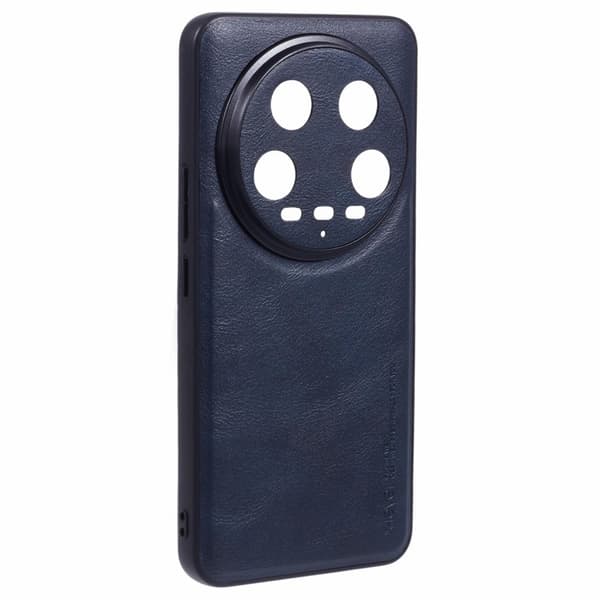 X-LEVEL Bojue-3 Mobilskal till Xiaomi 14 Ultra PU Läder + TPU - Blå